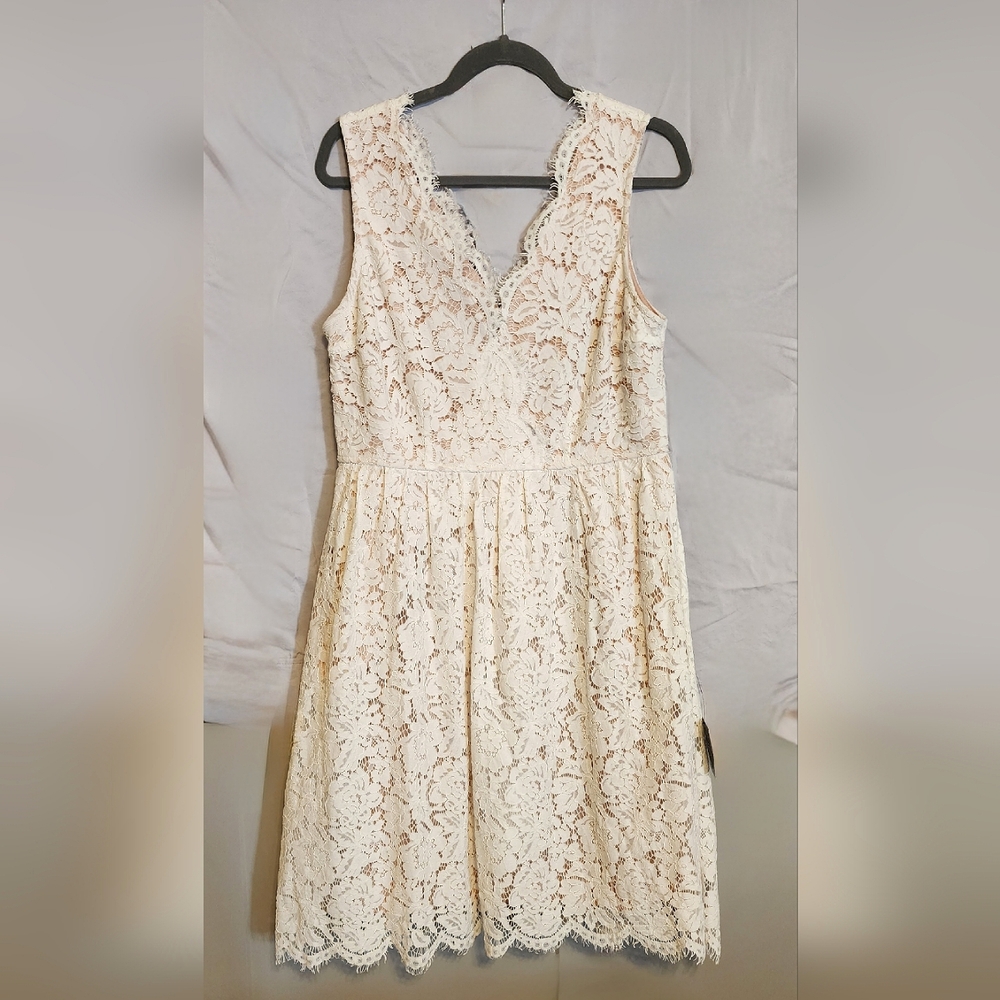 Lulu white lace dress